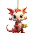 thumbnail image 2 of Hwkond Christmas Tree Hanging Ornaments Christmas Baby Dragon Car Pendant Backpack Pendant Christmas Acrylic Home Decorations Up To 30% Off, 2 of 6