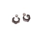 thumbnail image 1 of Minnieouse Pendientes Acrílico en forma de C Plata Ear Stud Aro transparente Gota Colgantes Mujer Pendiente Accesorios de boda diario Ropa, zapatos y accesorios Miscelánea Gris Minnieouse AP011505-02, 1 of 6