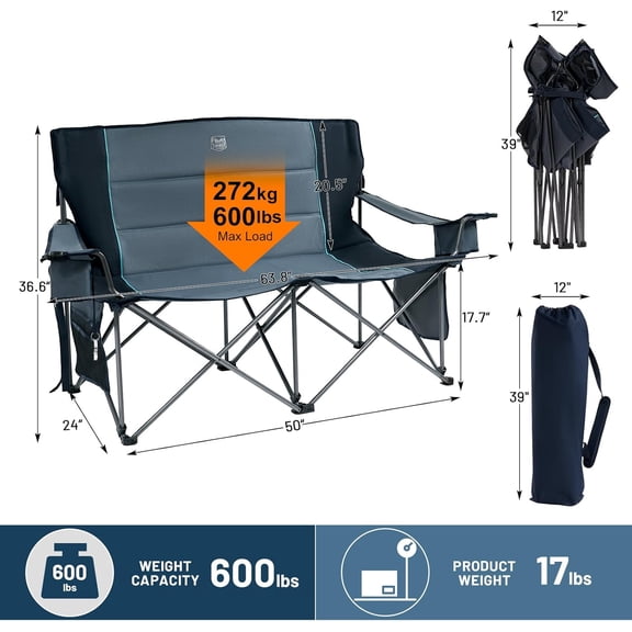 Oversized Double Camping Chairs