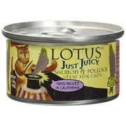 Lotus Just Juicy Grain Free Salmon & Pollock Stew Canned Cat Food (Pack of 1)