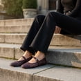 thumbnail image 3 of Cushionaire  Windsor Woven Womens Flats with Adjustable Strap – Comfortable Mary Jane Ballet Flats for Women, 3 of 20