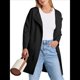 thumbnail image 3 of Abrigo Informal Cómodo de Lana con Solapa para Mujer, Chaqueta Informal de Moda, Abrigo , Ropa de Otoño e Invierno Negro XL, 3 of 10