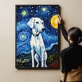 thumbnail image 4 of Dalmatian Dog Art Starry Night Paintings Van Gogh - Inspired Canvas - Contemporary Abstract Modern Dog Wall Décor - Dog Painting Canvas Canvas, 4 of 4
