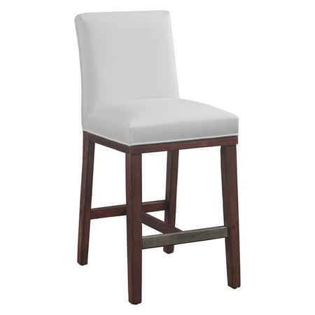 Comfort Pointe Simone White Leather Counter Stool Comfort Pointe Simone White Leather Counter Stool