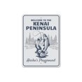 thumbnail image 2 of Kenai Peninsula Novelty Sign, Metal Wall Decor - 10x14 inches, 2 of 4