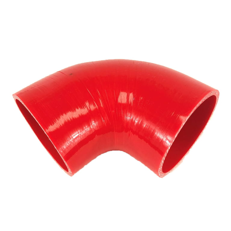 3 inch I.D. 90°Degree Hose Turbo Silicone Elbow Coupler Pipe Red