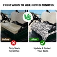 thumbnail image 4 of Golf Cart Seat Covers for 2 Seater,Spring Flowers Microfiber Cart Seat Towel Blanket,Farmhouse Dark Blue Pastoral Floral Leaf Absorbent NonSlip Bench Seats Protector for Golf Course 51"x31", 4 of 9