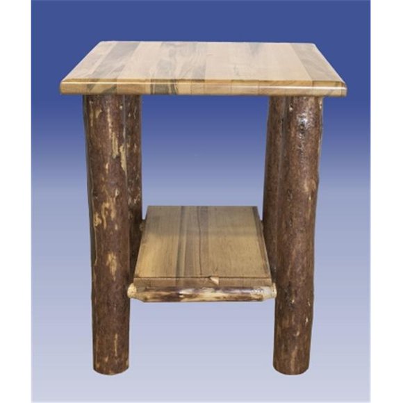Montana Woodworks MWGCNS Glacier Country Nightstand with Shelf