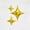 Gold, variant on Celebrate It 4-Pointed Star Foil Balloons Set - Multi-Size 3-Piece Party Decorating Kit - Silver - 10" to 25.5" - 12-Pack