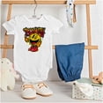 thumbnail image 3 of PACMAN Video Arcade Game Royalty Romper Boys or Girls Infant Baby Brisco Brands NB, 3 of 6
