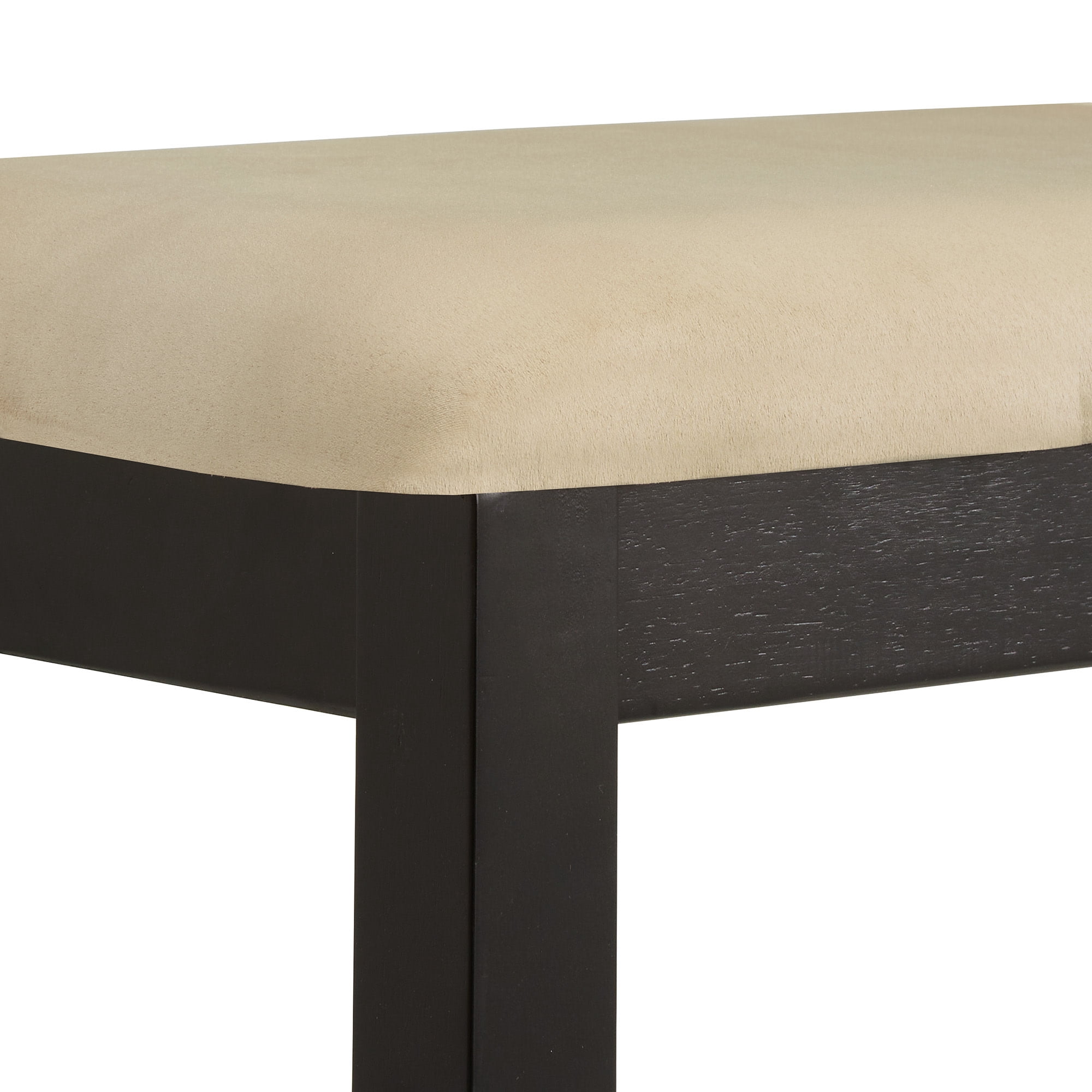 Weston Home Lexington Black Wood Dining Bench
