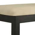 thumbnail image 5 of Weston Home Lexington Black Wood Dining Bench, 5 of 8