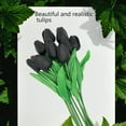 thumbnail image 5 of Blue Flowers Fake Tulips Artificial Flowers, 13 Inch Real Touch PU Flowers for Decoration, 10 Pcs Tulip Flowers Bouquet for Vase, Mother's Day Easter Valentines Gifts, 5 of 5