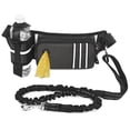 thumbnail image 1 of FlyFlise Mains Libres Laisse de Chien Waist Sac Réfléchissant Waist Poche avec Bungees Rétractable Sac de Merde Poche Distributeur Ceinture Réglable Waist pour la Formation de Marche Jogging et Courir Votre Animal de Compagnie, 1 of 8