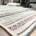 thumbnail image 2 of Alfa Rich 3x5 Mauve Cream Area Rugs for Living Room Decor Washable Cotton Pet Friendly Runner, 2 of 5