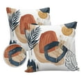 thumbnail image 2 of Outdoor Throw Pillow Cover Mid Ages Abstract Leaf Boho Style Waterproof Cushion Covers 2 Pack Minimalist Art Pillow Cases Home Decoration for Patio Garden Couch Sofa, 2 of 7
