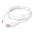 thumbnail image 1 of Cable de alimentación USB Kuymtek 1050 piezas 3 pies 5V 2 macho con interruptor, 1 of 3