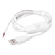 thumbnail image 2 of 1m 5V Cable Alimentación USB 2 Pin USB 2.0 Extensión Cable DIY Con Interruptor, 2 of 8