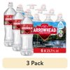 (3 pack) Arrowhead Mountain Spring Water, Sport Cap, 23.7 Fl Oz, 6-Pack Plastic Bottles
