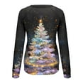 thumbnail image 5 of Levmjia Women Promotion Fall Winter Long Sleeves Fashion Casual Shirts Christmas Printing Round Neck Sweatshirt Crewneck Pullover Tunic Tops, 5 of 7