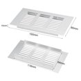 thumbnail image 2 of Uxcell 150mmx80mm, Ventilation Grille, Aluminum Alloy Air Vent Louvered Grill Cover 2Pcs, 2 of 5
