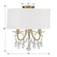 thumbnail image 6 of Crystorama Lighting - Othello - 3 Light Semi-Flush Mount-15 Inches Tall and 14, 6 of 7