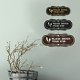 thumbnail image 4 of Designer Please Watch Your Step (Footprints) Sign (Brushed Silver) - Large, 4 of 5