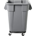 thumbnail image 4 of LLDPE Square Brute 40-Gallon Trash Can without Lid, Gray, for Restaurants/Garages/Offices/Mailrooms/Classrooms, 4 of 6