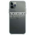 thumbnail image 1 of DistinctInk Clear Shockproof Hybrid Case for iPhone 11 (6.1" Screen) - TPU Bumper Acrylic Back Tempered Glass Screen Protector - Blablabla Go Workout., 1 of 1