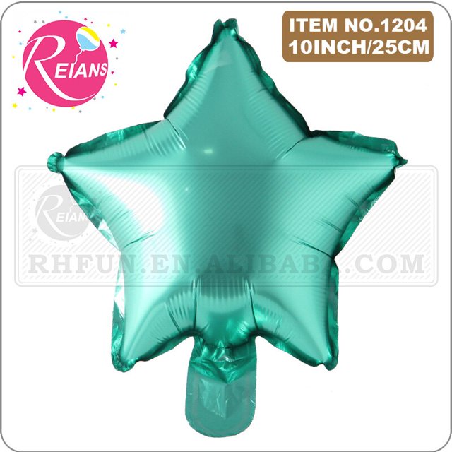 Globo de aluminio de 10 pulgadas para decoración de boda, globo metálico mate con forma de estrella de oro rosa, corazón de Metal, helio, para fiesta de cumpleaños