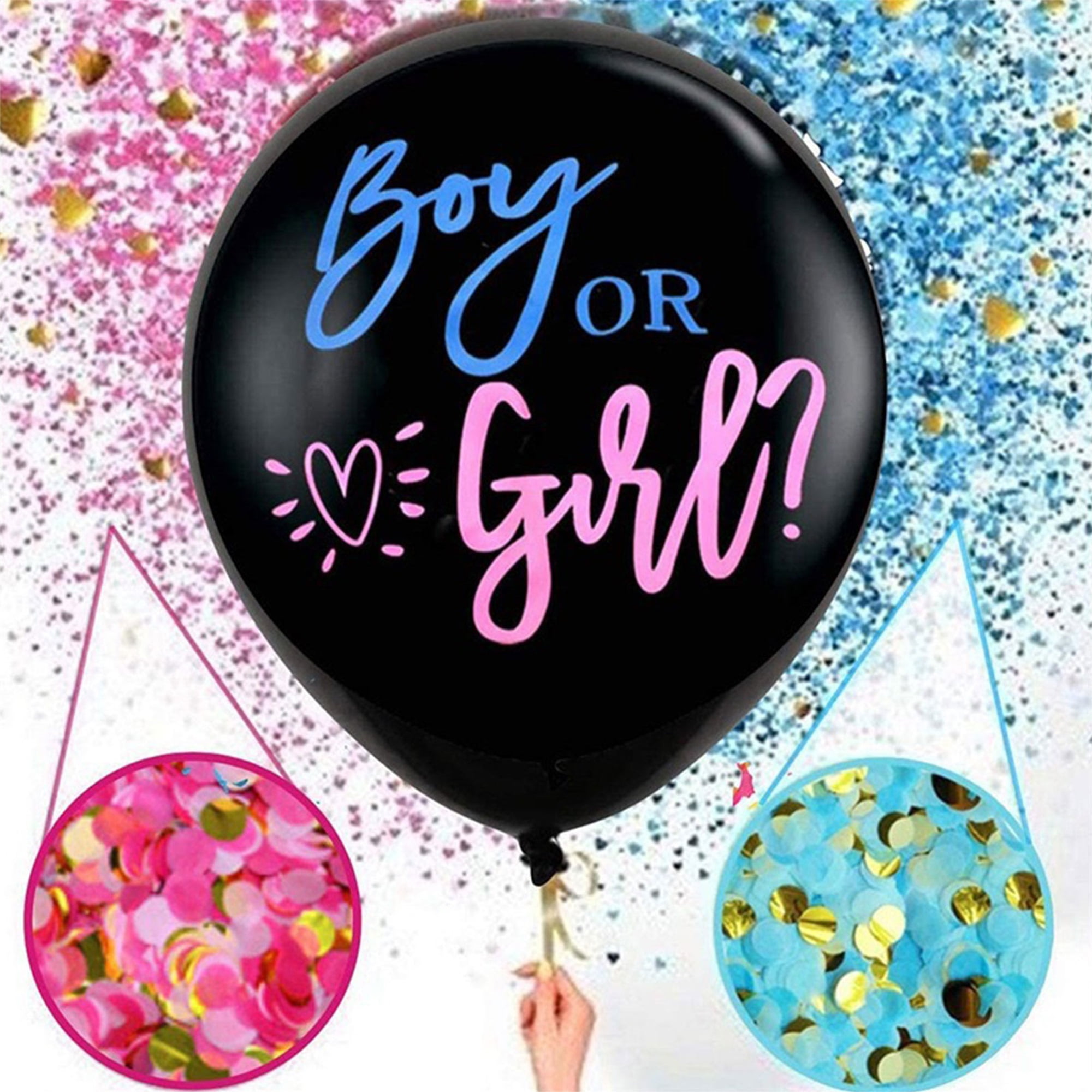 10Pcs Baby Gender Reveal Boy or Girl Latex Balloon Baby Shower Party Game Supply 