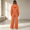 thumbnail image 4 of GERsome Women's 2 Piece Tracksuit Set Zip Up Hoodie and Wide Leg Sweatpants with Drawstring Casual Lounge Set Size L, 4 of 7