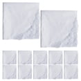 thumbnail image 2 of Handkerchief,White Woman Handkerchief Soft Suit Hankies,Square Pocket Handkerchief Lace,Soft Ladies Hanky Pocket Square,Bridal Wedding Handkerchief Towel Gents Prom,Bandanas style A, 2 of 9