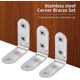 thumbnail image 2 of Black Right Angle Brackets L-shaped Brackets, 20 Pieces Stainless Steel 90 Degree Angle Brackets, 40 X 40 X 17 Mm, 2 of 4