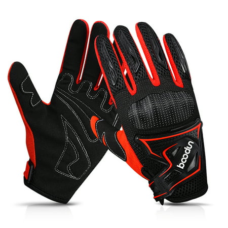 Winter Cycling Gloves Full Finger Windproof Warm Hand Riding Gloves Anti-skid Cold Weather Breathable Bike Gloves for Men and