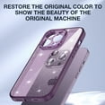 thumbnail image 5 of SaniMore for iPhone 13 Pro Max 6.7" Ultra-Thin Transparent Glitter Case, Rugged PC & Soft TPU Bumpers [Not Yellowing Technology] Full Body Protective Case for Women Ladies Girls, White, 5 of 8