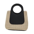thumbnail image 2 of Bolso tejido,Bolso de mano tejido para mujer,bolso de playa de verano,Bolso de mano ligero,informal y moderno con asa ,Bolso de paja para vacaciones,bolso de viaje,cartera,Bolso de mano, 2 of 7