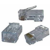 Triplett Modular Plug, RJ45 Connector Type, PK100, Color: Clear CAT5-HSPJAR