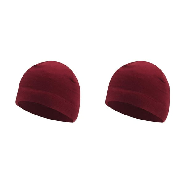 Gorro deportivo Sonducket para mujeres hombres y adultos gorros protectores de Color sólido para exteriores Vino rojo 2Conjunto