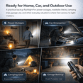 thumbnail image 6 of NIUTA® Rechargeable Flashlights, LED Flashlight with Digital Power Display, Zoomable Focus, USB-C Fast Charging & Emergency Phone Charging, Super Bright Tactical Flashlight for Camping, 6 of 7