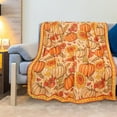 thumbnail image 3 of Fall Throw Blanket Pumpkin Blanket Autumn Farmhouse Harvest Throw Blankets for Couch Bed Chair Fall Thanksgiving Decor Blanket 60"x50", 3 of 5