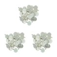 thumbnail image 1 of maskred 50 Pcs Plateau Rond Vierge Pendentif Collier Base DIY Cabochon Argent Blanc 29x22mm 3Set, 1 of 6