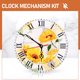 thumbnail image 3 of 1 juego de repuestos para mecanismo de reloj, batería, mecanismo de reloj y kit de manecillas de reloj, 3 of 6