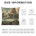 thumbnail image 5 of Havana Cuba Throw Pillow Cover Vintage Car Automobile Landscape Tourism Vacation House Tree Trip Pillow Case  Decorative Men Women Boy Girl Room Cushion Cover for Home Couch Bed, 5 of 5