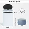 thumbnail image 2 of CL.HPAHKL Kitchen Trash Can 13 Gallon, Touchless Automatic Garbage Can with Lid, Motion Sensor Trashcan for Kitchen Bathroom Office, 2 Pack, White, 2 of 6