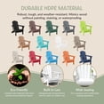 thumbnail image 3 of WestinTrends Malibu Outdoor Folding HDPE Adirondack Deck Chair - Patio & Outdoor Lounge, Weather‑Resistant, White, 3 of 16
