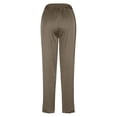 thumbnail image 5 of Endives Satin Pants For Women Casual Tie Elastic High Waisted Cropped Pant With Pockets Summer Slacks, 5 of 6