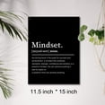 thumbnail image 4 of Mindset Definition Canvas Wall Art Motivational Mindset Quote Canvas Print Painting Office Home Wall Decor Framed Gift 12 x 15 Inches, 4 of 5
