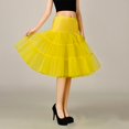 thumbnail image 6 of GYUJNB Women's 50s Petticoat Vintage Tulle Petticoat Puffy Tutu Skirts Crinoline Ballet Underskirts Half Tutu for Women Adults, 6 of 7