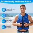thumbnail image 3 of Gogokids Life Jacket Swim Vest for Adult Women men,Foldable Buoyancy Vest with Dual Buckle,Float Jacket for Boating,Kayaking,Swimming,Paddle and Fishing, 3 of 10